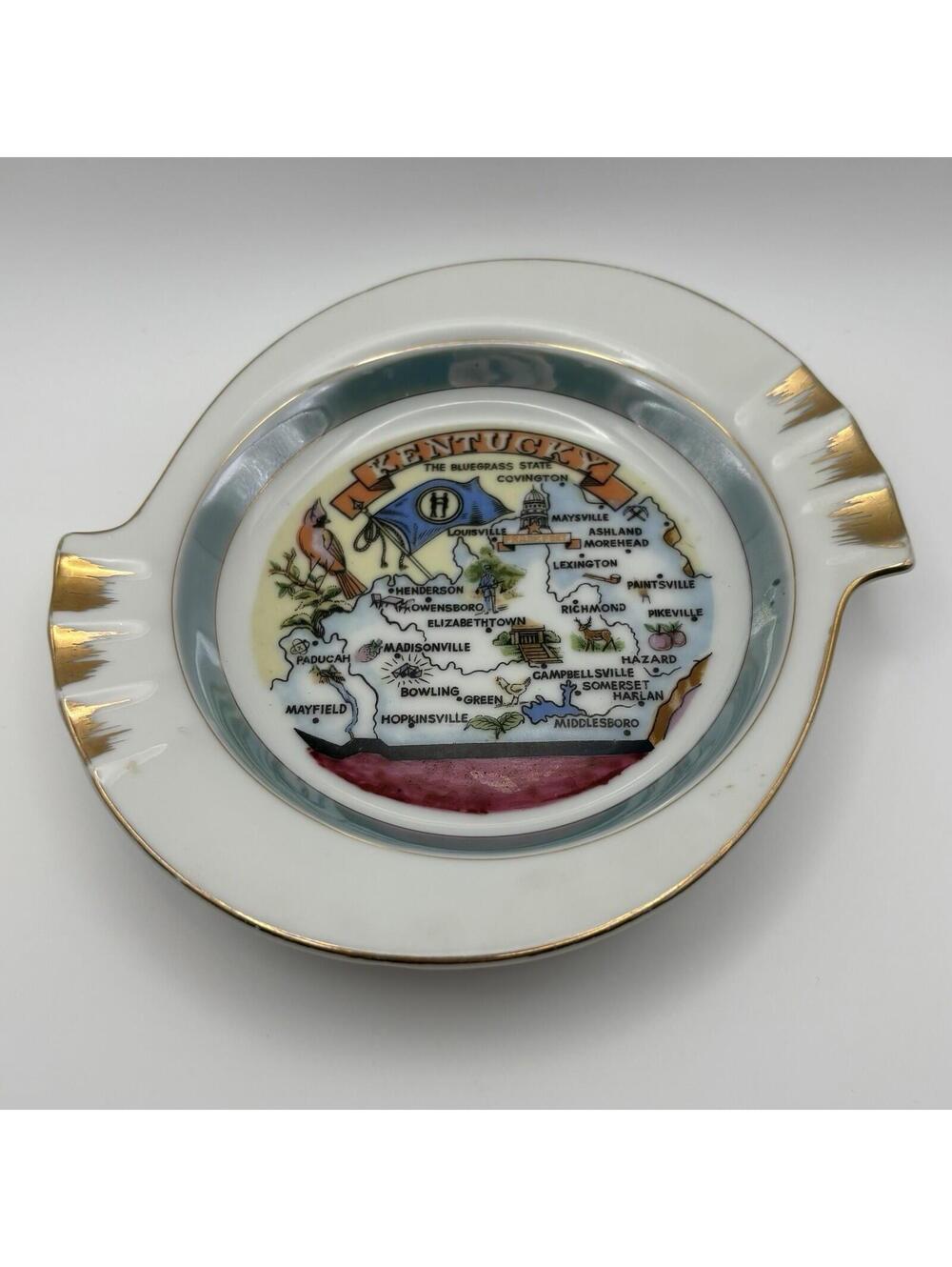 Vintage Kentucky Souvenir Ashtray